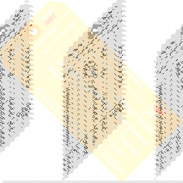 Blank Tag: 6-1/4'' High, Manila, Synthetic Paper